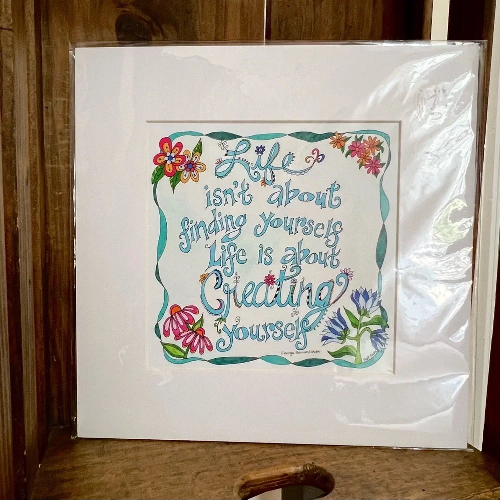 NWOT Whimsical Creative Wall Art Print